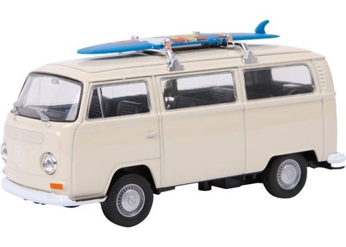 Small Foot Modèle de voiture Autobus Volkswagen T2 SURFBOARD METAL
