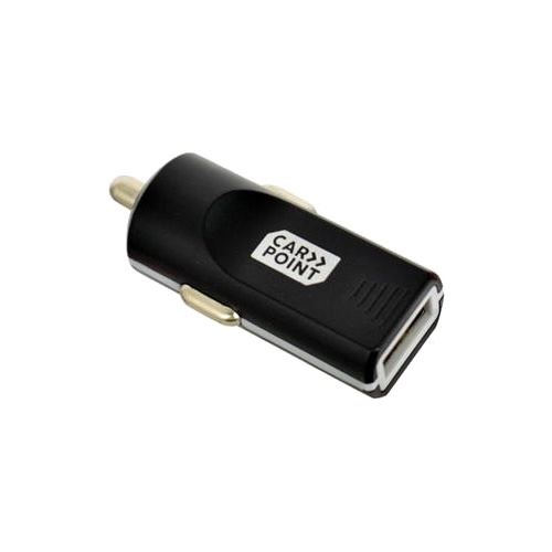 Carpoint chargeur de voiture USB 12/24 volts 2,4 ampères en plastique noir