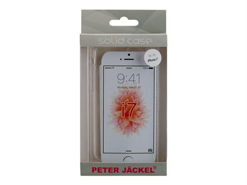 PETER JÄCKEL PROTECTOR Solid - Coque de protection pour téléphone portable - plastique - clair - pour Apple iPhone 7