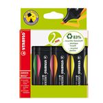 Surligneurs Green Boss assortis - Pochette de 4