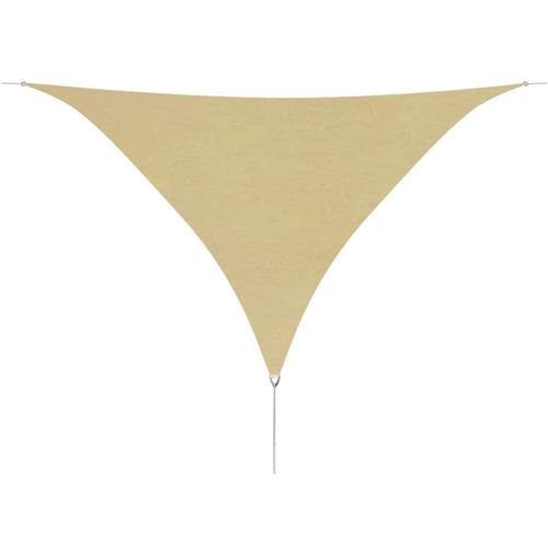 Parasol de jardin en tissu Oxford triangulaire 5x5x5m Beige