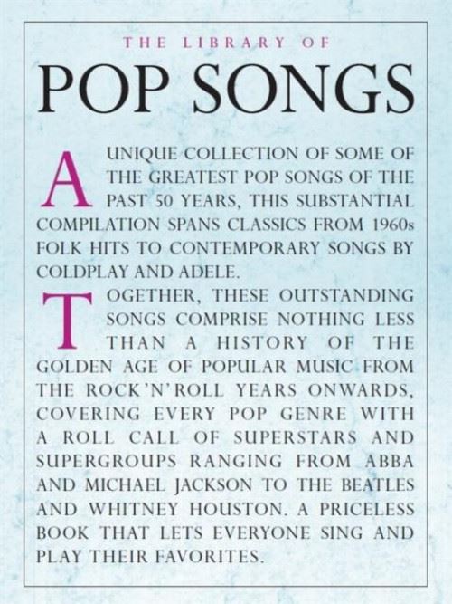 MusicSales - The Library Of Pop Songs - The Library Of Pop Songs
