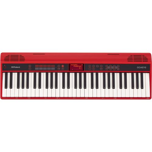 Clavier Roland GO:KEYS avec bloc d'alimentation noir, rouge