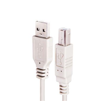 Cables USB Ineck ® Câble Imprimante USB 2.0 A Mâle vers USB B Mâle Câble  Printer Scanner Imprimante pour Canon MG5750 HP ENVY 4520 HP deskjet 3720  Epson XP245 Brother