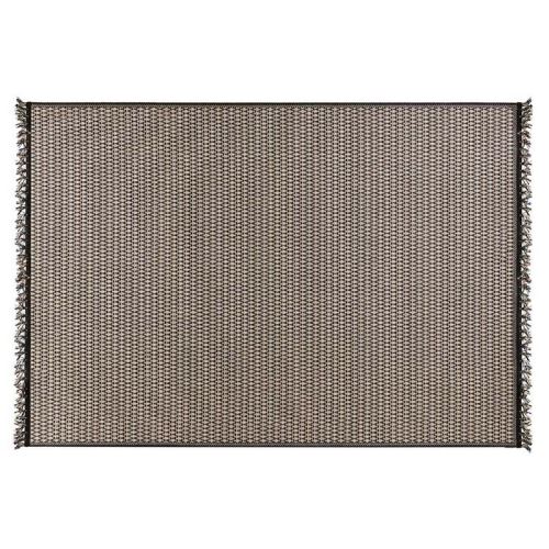 Paris Prix - Tapis Déco Rectangulaire ethna 160x230cm Noir & Beige