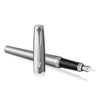 Stylo Plume Parker Vintage - Corps Gris Argenté - Occasion