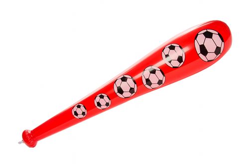 LG-Imports balle de baseball gonflable batte de baseball impression rouge 85 cm
