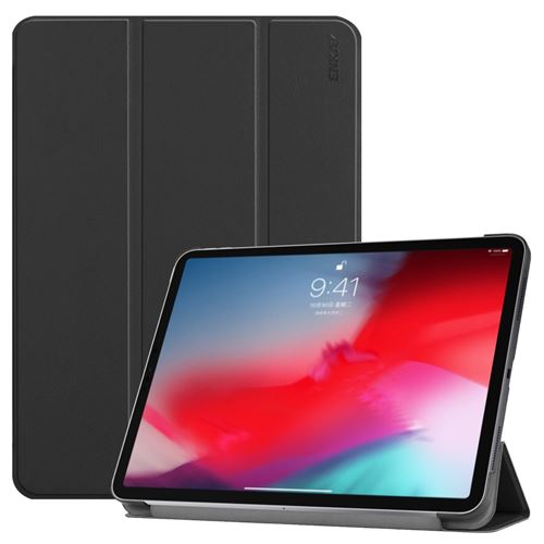 Etui en PU triple noir pour votre Apple iPad Pro 11-inch (2018)