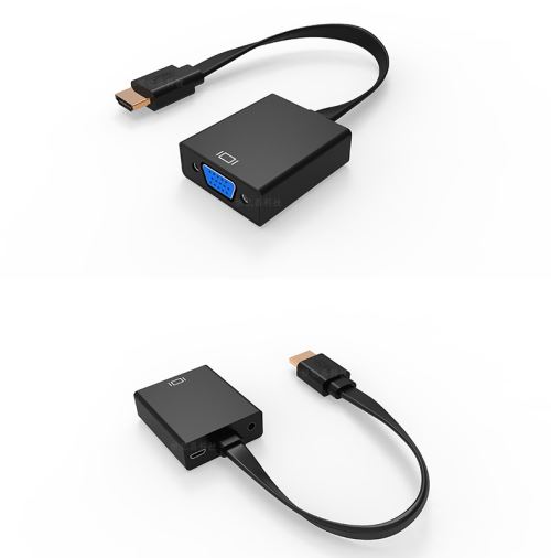 adaptateur convertisseur HDMI vers VGA avec câble Audio