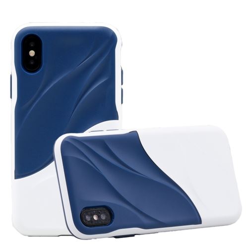 Iphone X / Xs Coque Protection Plastique Effet Vague Eau Blanc Als81060