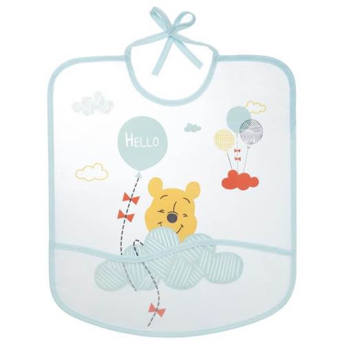 DISNEY BABY Winnie Funshine bavoirs 1er âge avec poche - 28 x 32 cm
