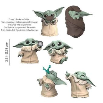 Pack de 2 figurines Star Wars The Mandalorian Baby Bounties The Child bras bébé Yoda 5,5 cm