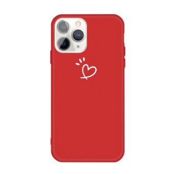 Coque en TPU amour coeur motif impression mat rouge pour ...