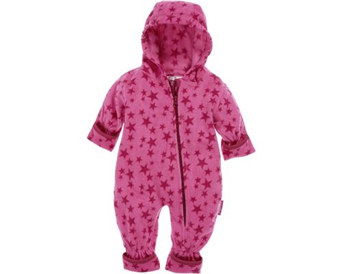 Playshoes pyjama bébé onesie polaire junior étoiles/rose