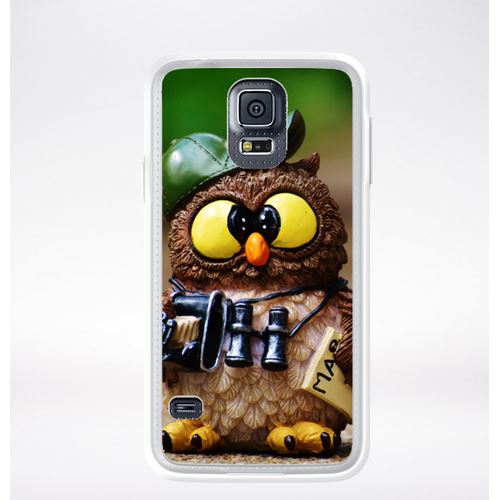 Coque Chouette Compatible Samsung Galaxy S5 Transparent