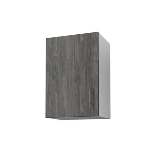 OBI Meuble haut de cuisine L 40 cm - Decor teck marine et blanc