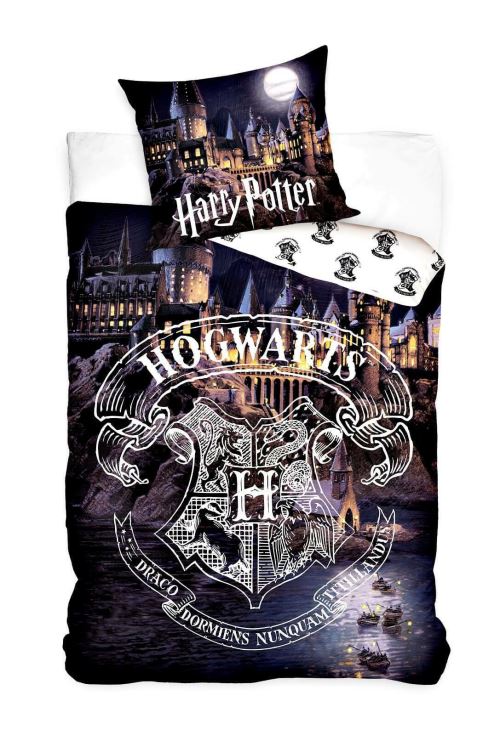 Harry Potter Linge de Lit Literie Fonctionnelle Protection Set 140x200 Hogwarts