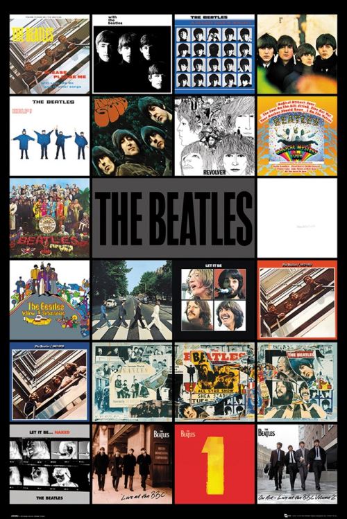 Affiche Maxi The Beatles Albumes 61 x 91, 5 cm