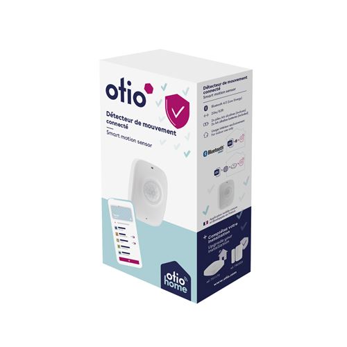Otio Blanc - Détecteur De Mouvement Connecté - Portée 30 M
