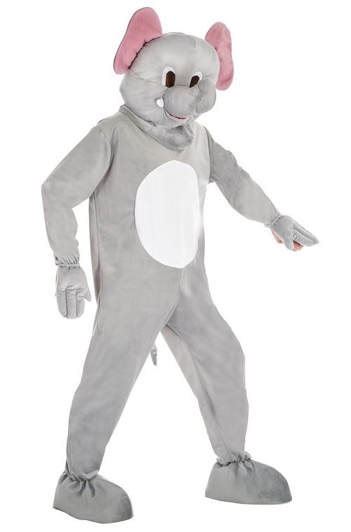 Deguisement mascotte elephant gris - taille unique adulte - costume animal - carnaval