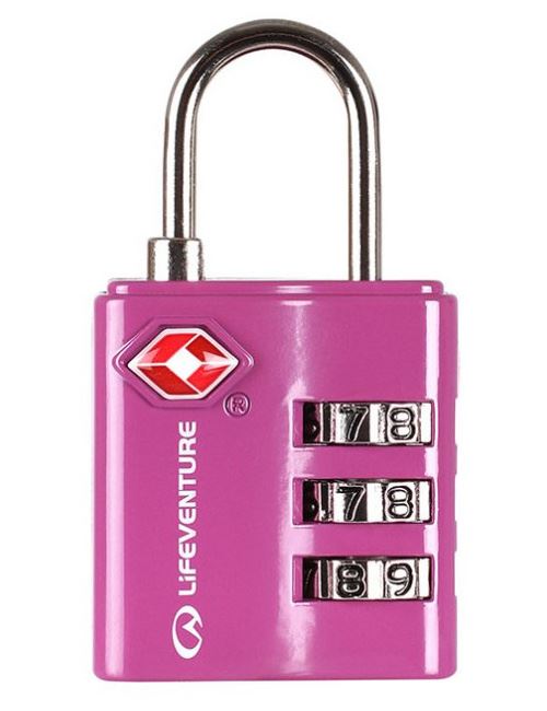Lifeventure serrure à combinaison 58 mm zinc rose saumon