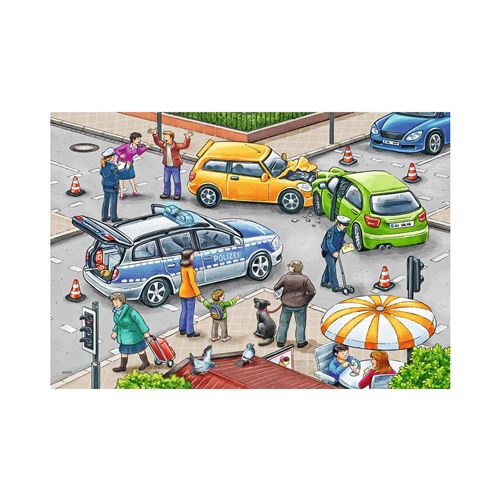 Puzzle Ravensburger - Police, 2x12 pièces