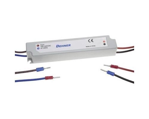 Bloc dalimentation led, tension continue, 12v 60w dehner elektronik led-12v60w-ip67 6542