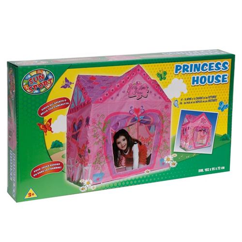Tente de jeux Carrosse de princesse rose - CavernedesJouets