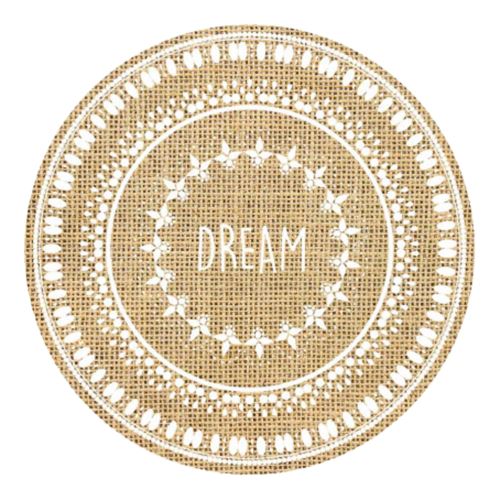 Set De Table Rond En Toile De Jute Dream Achat Prix Fnac