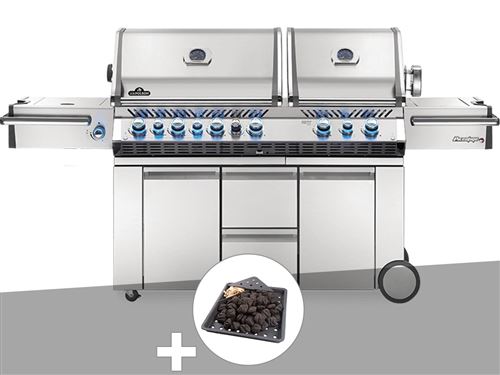 Non Communiqué Barbecue À Gaz Napoleon Prestige Pro 825 + Plateau Charbon