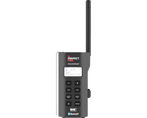 Perfectpro DAB+ Radio SOLOWORKER Schwarz