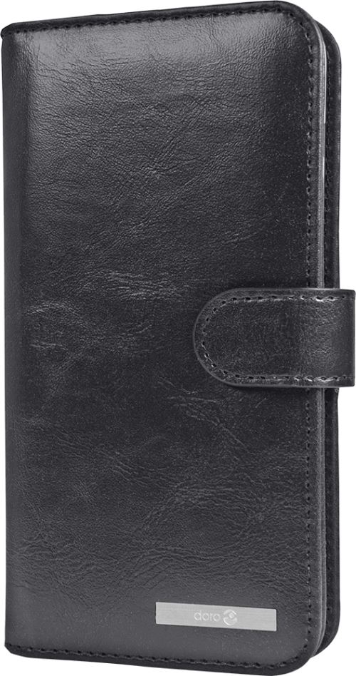 Doro Wallet case - Flip cover voor mobiele telefoon - zwart - voor Doro 8035