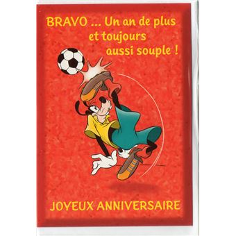Carte d'anniversaire / enfant gouter / sportif / football (27) - Autres -  Achat & prix