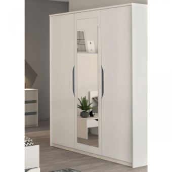 Armoire 3 Portes Blanche Ar4000 Terre De Nuit Achat Prix Fnac
