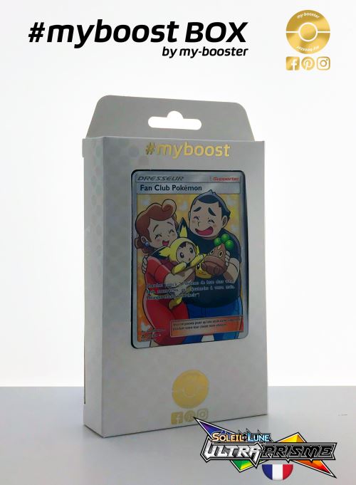 Coffret #myboost DRESSEUR FAN CLUB POKEMON 155/156 - Soleil et Lune 5 Ultra Prisme - 10 cartes Pokemon francaises