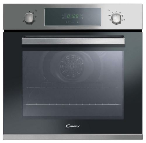 Candy Pop Evo FCPK606X - Four - intégrable - niche - largeur : 56 cm - profondeur : 56 cm - hauteur : 58 cm - avec système auto-nettoyant - classe A - acier inoxydable