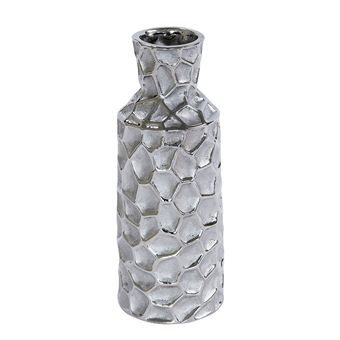 Vase Martel bouteille silver 30 cm - Table Passion - Argent - Céramique - 1