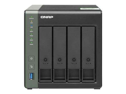 QNAP TS-431KX - NAS-server - 4 bays - SATA 6Gb/s - RAID 0, 1, 5, 6, 10, JBOD - RAM 2 GB - Gigabit Ethernet / 10 Gigabit Ethernet - iSCSI ondersteuning