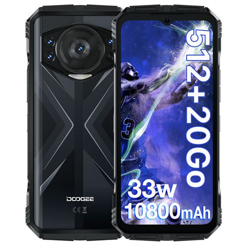 4G Smartphone DOOGEE S118 6.58 512GO--Argent