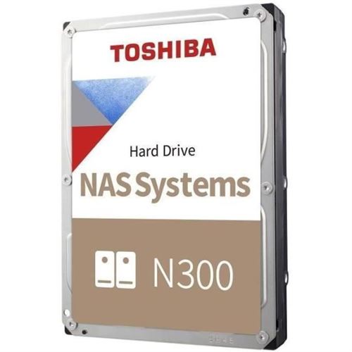 Disque Dur Interne Toshiba N300 Nas 3.5" 14 To Blanc et Marron Boite Retail