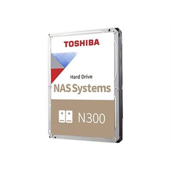 Disque dur interne Toshiba N300 NAS 3.5" 14 To Blanc et Marron Boite Retail