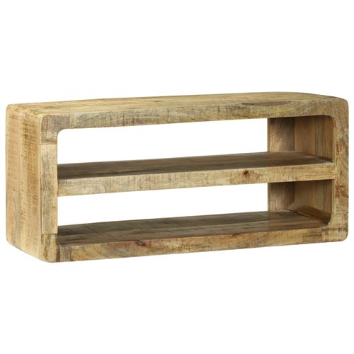  Meuble Tv Marron 80 X 32 X 36 Cm Bois De Manguier Massif Vidaxl