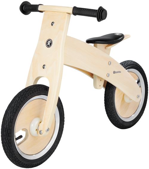 HyperMotion Draisienne Enfant en Bois jusqu'à 35 kg - Vélo de Marche Hauteur 54 CM - Roues 12 - Siège Réglable 39 cm à 44 cm