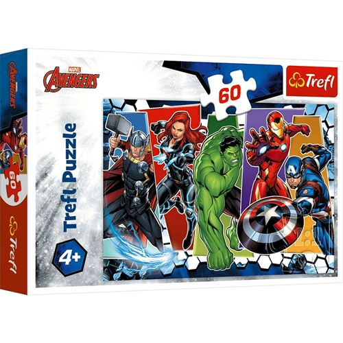 Non Communiqué Multicolore Puzzle Avengers 60 Pieces Captain America Hulk Thor Iron Man - Autre Matériau - Guizmax - Image 1