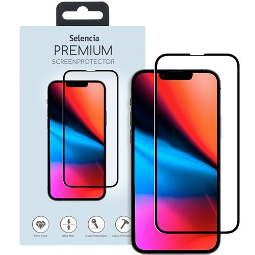 Verre Trempé pour iPhone 13 Pro Max Selencia Noir