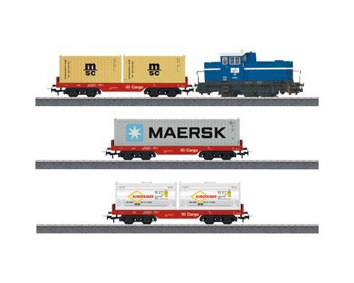 (H0) Coffret de départ Train de conteneurs Märklin 29453