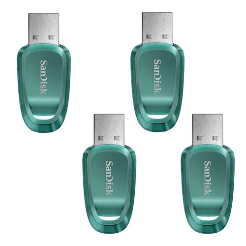 Non Communiqué 4Pcs Clé Usb Sandisk Ultra Eco™ Lecteur Usb Flash 64 Go Usb Type-A Usb 3.2 Jusqu'à 100Mb/S (Lot De 4)