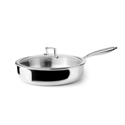 Ibili Argent Sauteuse Avec Couvercle Triply Natural 28 Cm - / Métallique - Aluminium - Image 3