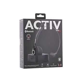 Micro-casque sans fil Mono Bluetooth T'n'b Activ 300M Noir