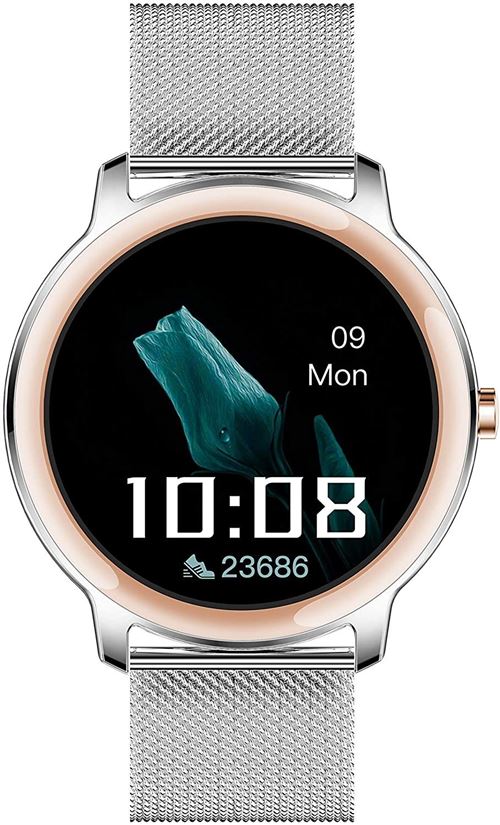 Montre Connectée Chronus R18 IP68 Étanche Femme-Argent-Chronus